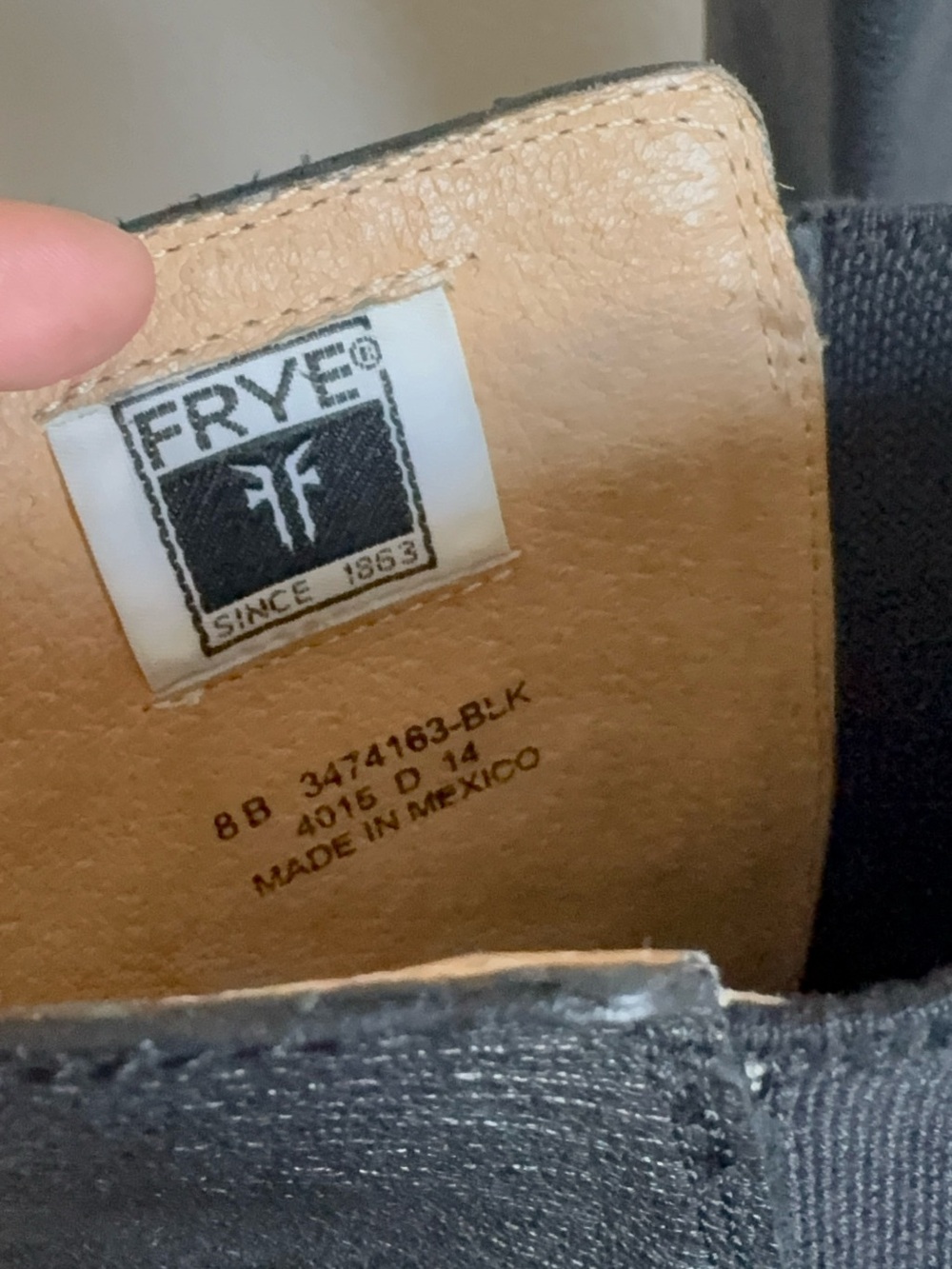 Frye Molly Black Leather Riding Boots size 8 - Picture 6 of 10